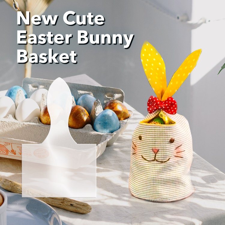 New Cute Easter Bunny Basket