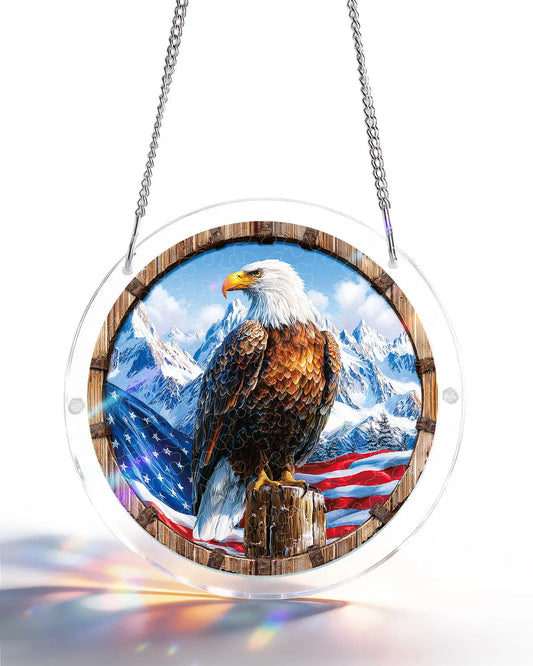 Acrylic Jigsaw Puzzle Suncatcher - Wings of Freedom