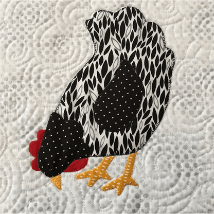 Weekend Chicken Table Runner Pattern Sewing Templates Set - With Instructions