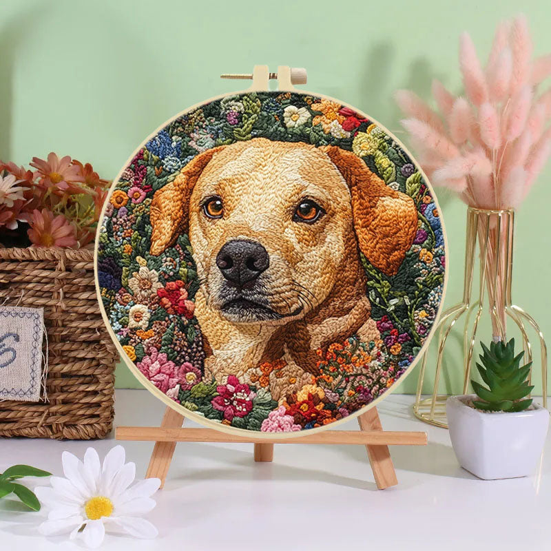 Paws & Blooms Embroidery Kit