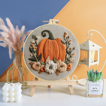 Harvest Pumpkin Embroidery Kit