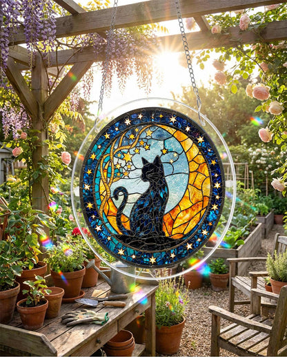 Acrylic Jigsaw Puzzle Suncatcher - Seleneâ€TMs Cat