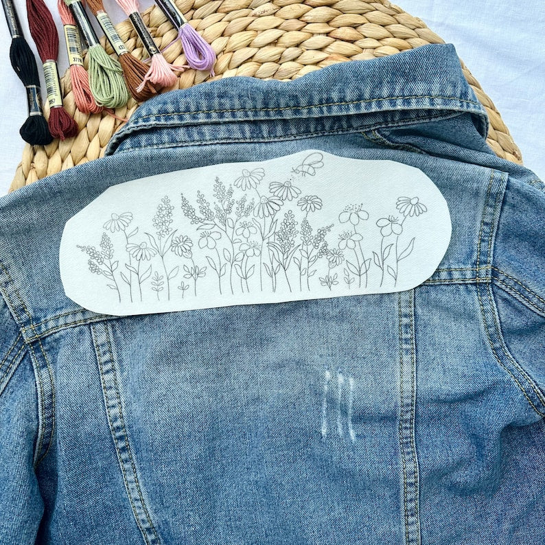 Stick Stitch Water-Soluble Embroidery Flower Collection: Stitch, Create, and Personalize