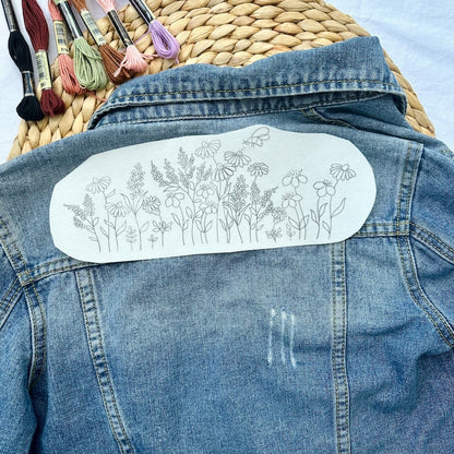 Stick Stitch Water-Soluble Embroidery Flower Collection: Stitch, Create, and Personalize