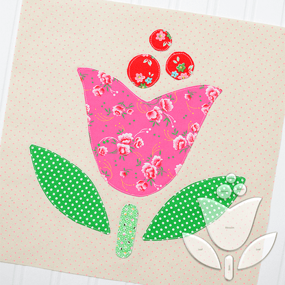 DIY Tulip Quilt Templates Set - With Instructions