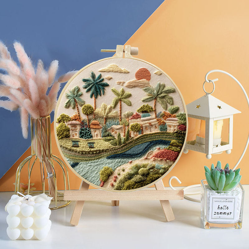 Coastal Scenery Embroidery Kit