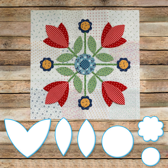 Prairie Meadow Sew Template Set - (With Instructions)