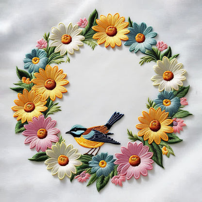 Rubbyoo Embroidery Kit - Garland And Birds