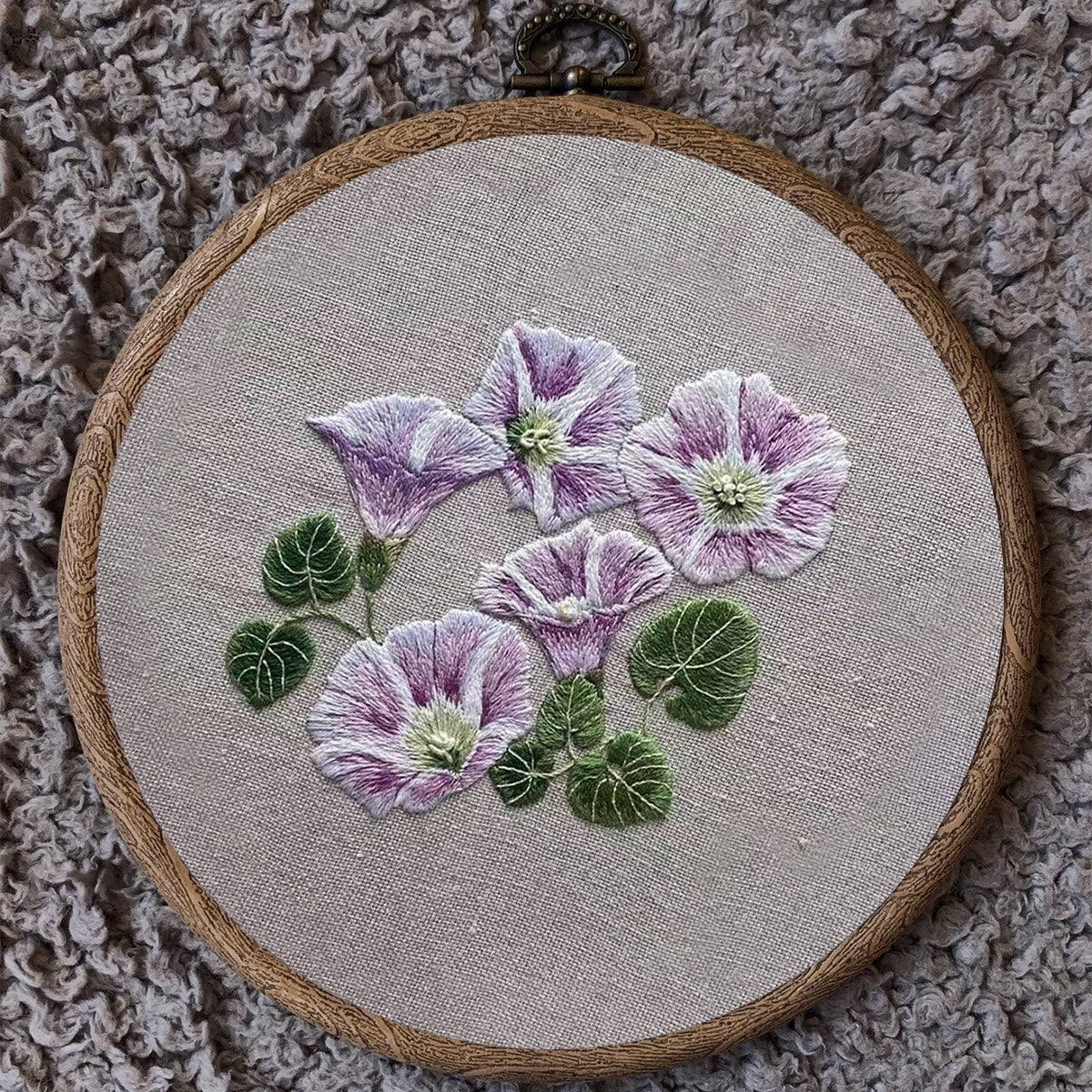 Rubbyoo Embroidery Kit- Mini Purple Hortensia