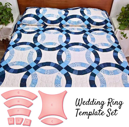 Double Wedding Ring Book & Template Set(8PCS) + Manual