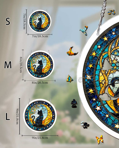 Acrylic Jigsaw Puzzle Suncatcher - Seleneâ€TMs Cat