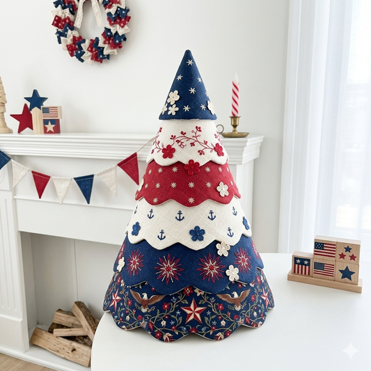 Handmade Christmas Tree Sewing Template Set (7PCS) - With Instructions