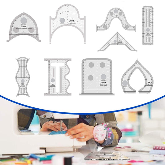 9 Pcs Sewing Machine Quilting Template Set