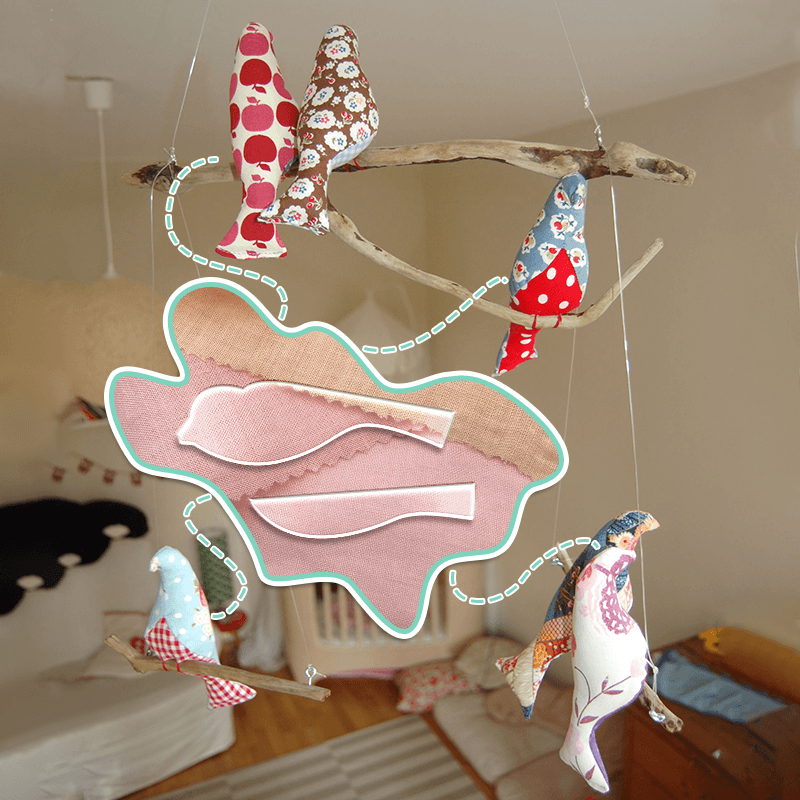 Fabric Bird template-With Instructions