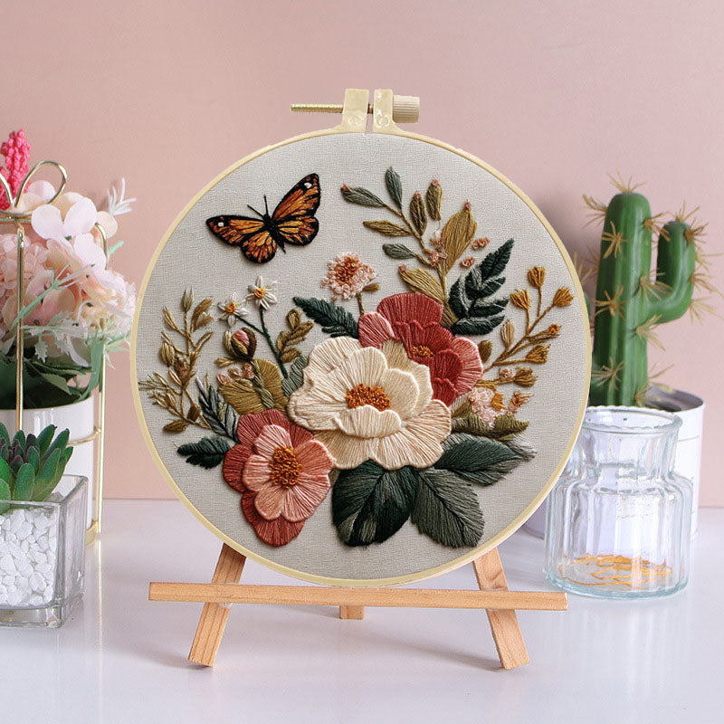 Butterfly Garden Embroidery Kit