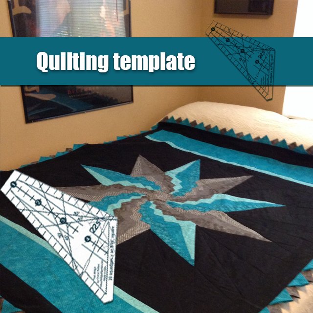 Art Ruler Squedge 11.25° 、15°、 22.5° Template-- With Instructions