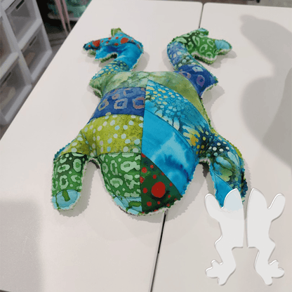 Stuffed Frog Toy Sewing Template Ruler Set - With Instructions