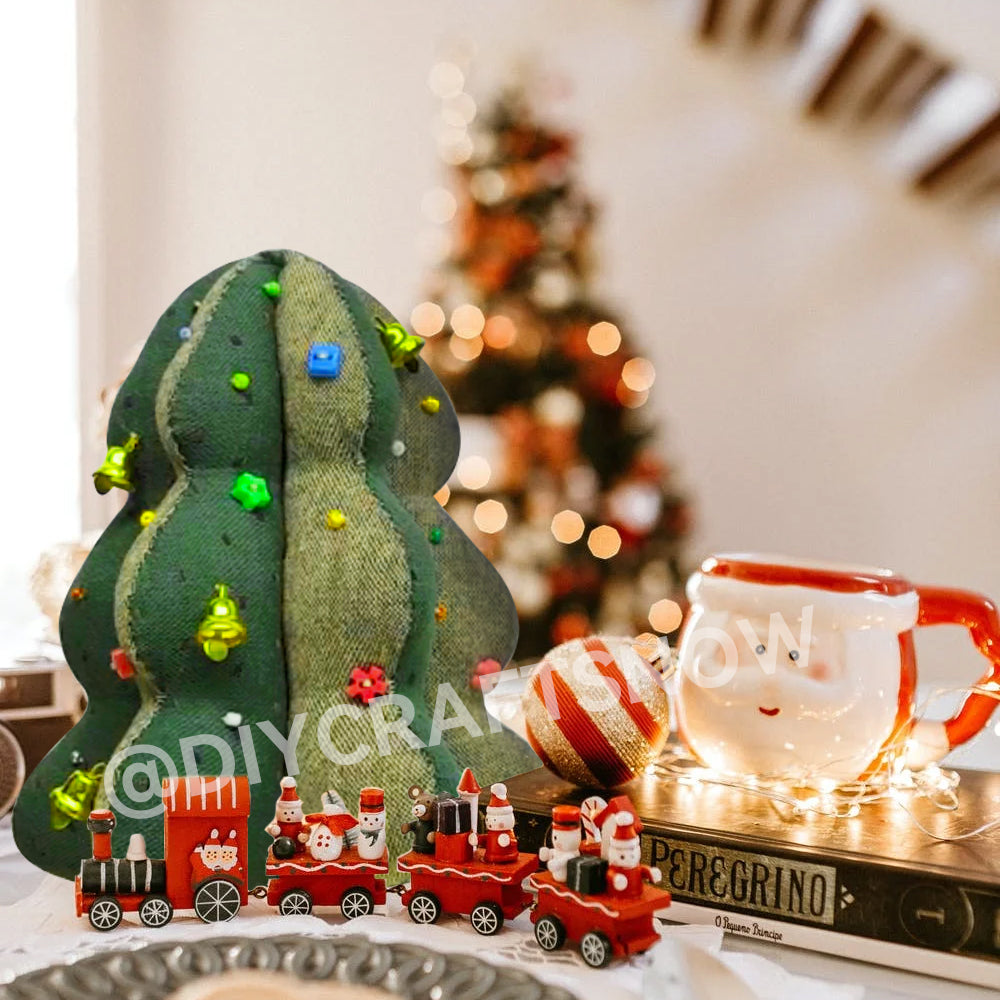 3D Christmas Tree Quilt Template (4PCS)