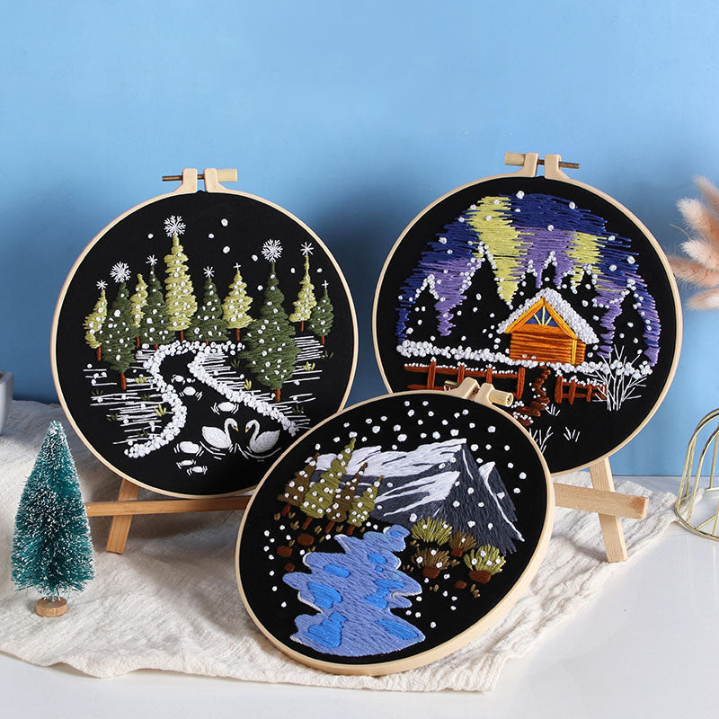 Winter Night - Themed DIY Embroidery Kits