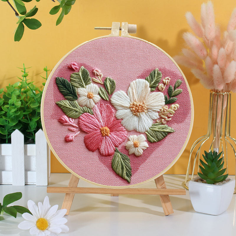 Blooming Heart Embroidery Kit