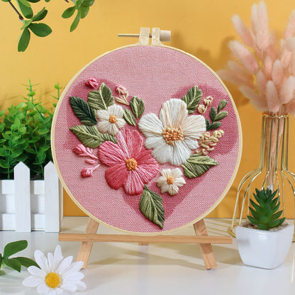 Blooming Heart Embroidery Kit
