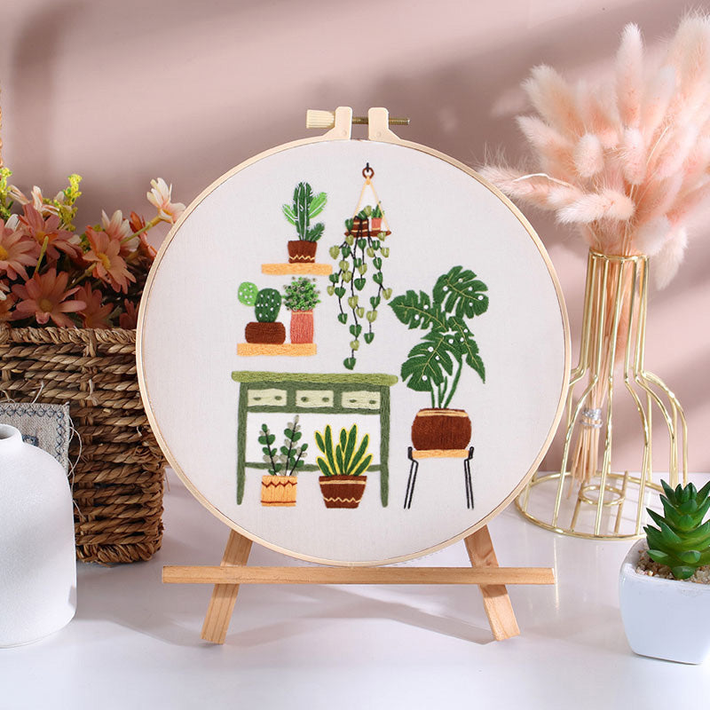 Chic Plant Corner Embroidery Kit Series