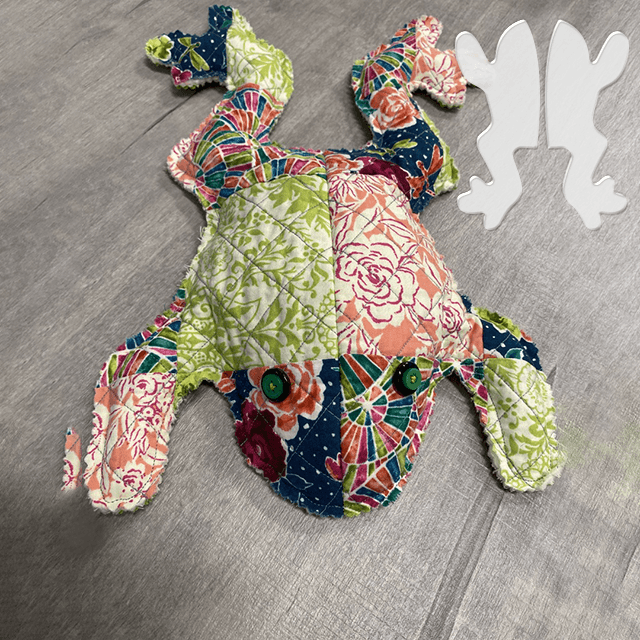 Stuffed Frog Toy Sewing Template Ruler Set - With Instructions