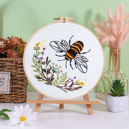 DIY Bee Embroidery Kit: Craft Your Nature-Inspired Masterpiece