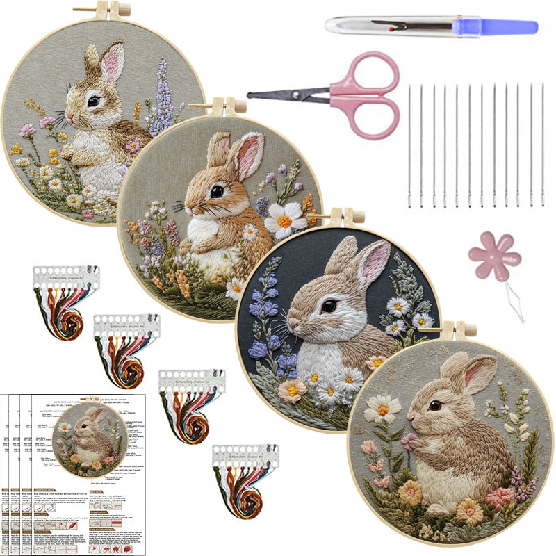 Bunny Blossom Embroidery Kit