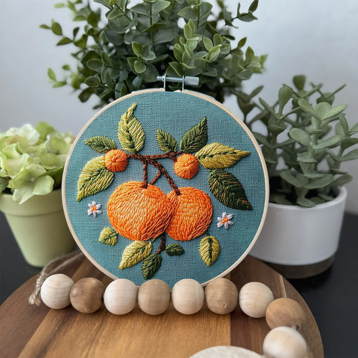 Rubbyoo Embroidery Kit-  Branch Oranges