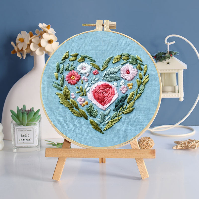 Heartfelt Bloom Embroidery Kit