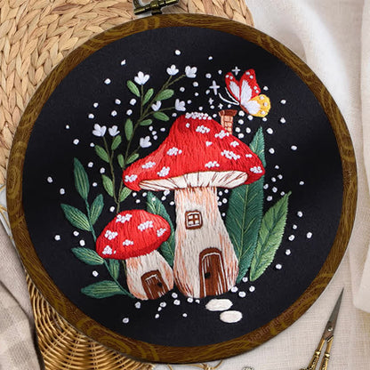 Rubbyoo Embroidery Kit - "Magic mushrooms"