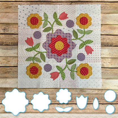 Prairie Meadow Sew Template Set - (With Instructions)