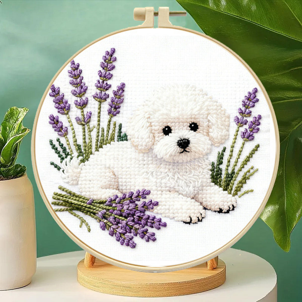 Sunset Paws Embroidery Kit