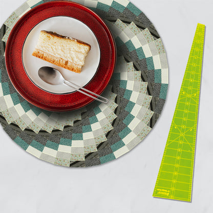 Spicy Spiral Table Runner Quilting Template Ruler