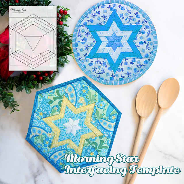 Morning Star Interfacing Template- With Instructions