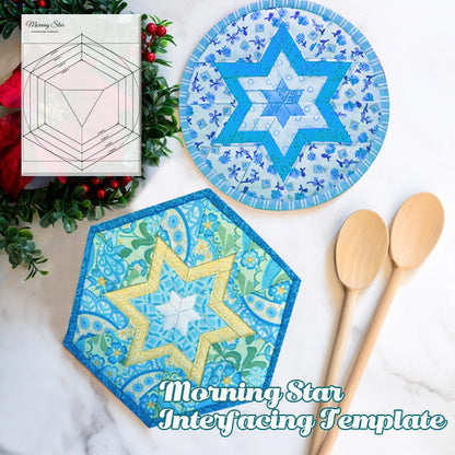 Morning Star Interfacing Template- With Instructions