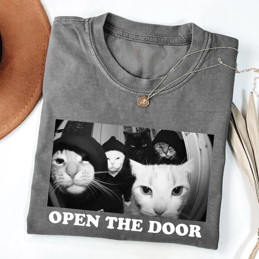 Funny Cat Gang Sarcastic Meme T-Shirt