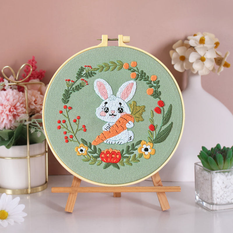 Woodland Critters And Autumn Embroidery Kit