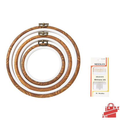 Faux Wood Embroidery Hoop Sets: Perfect for Your Crafting Needs!