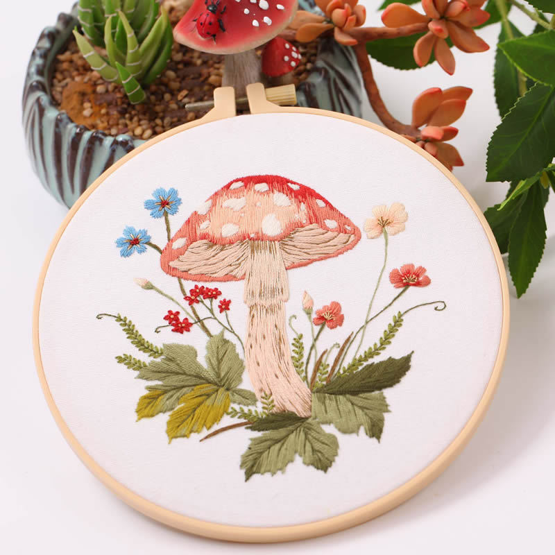 Forest Mushroom - Themed DIY Embroidery Kits