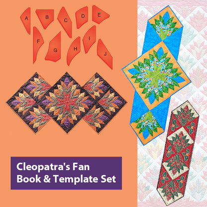 Cleopatra's Fan Book & Template 10PCS Set
