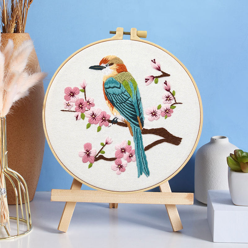 Whimsical Feathered Friends Embroidery Kit