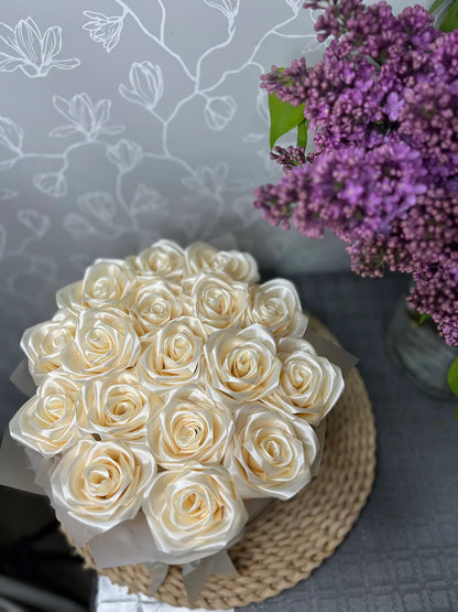Eternal Roses - HandMade From Satin Ribbon(Never Wither)