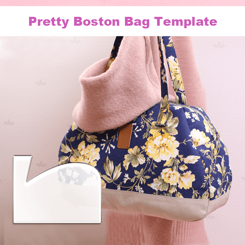 DIY Large Capacity Boston Bag Template Set - With Instructions
