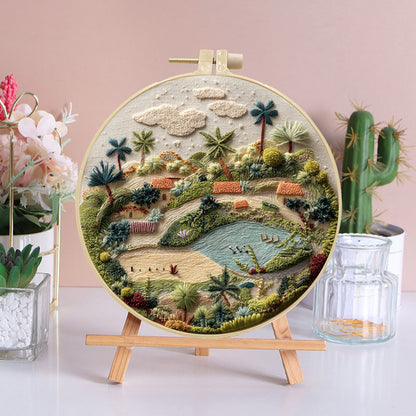 Tropical Vista Embroidery Kit