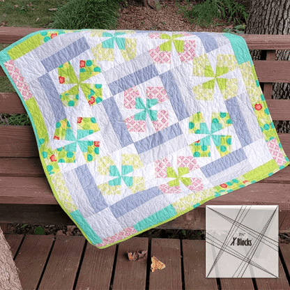X-Blocks Quilt Template Set - With Instructions