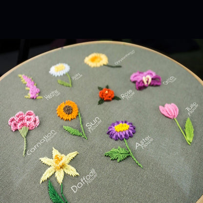 Embroidery Hoop Birds gift Kit for Beginner