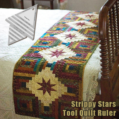 Strippy Stars Tool Quilt Ruler (With Instructions)