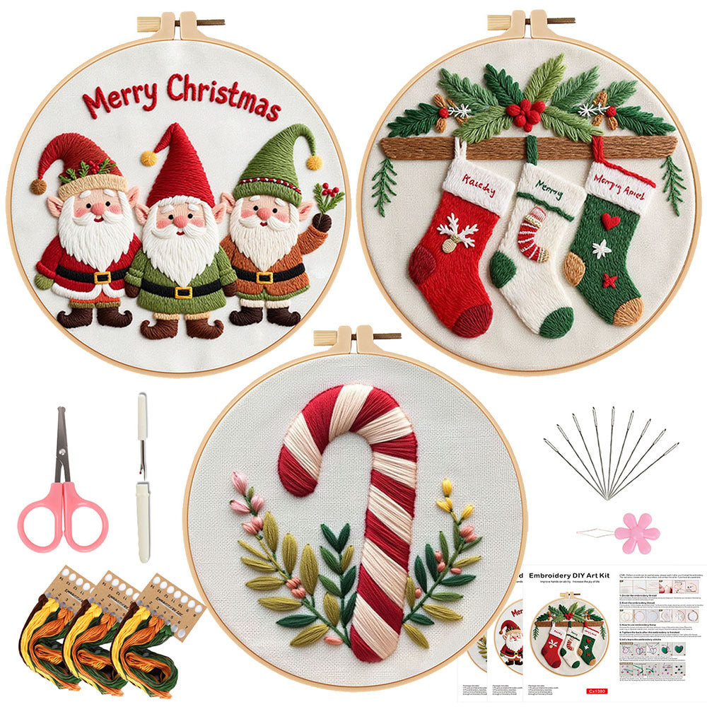 Christmas series - Themed DIY Embroidery Kits
